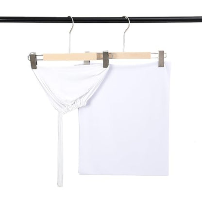 Matched Hijab and Undercap Set, Chiffon Muslim Head Scarf for Women, A Perfectly Decent Combination - color: White