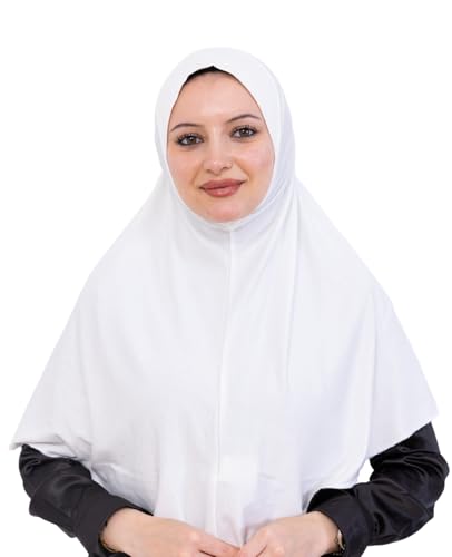 Prien Ready Hijab For Women, One Piece Muslim Instant Turban, Easy To Wear Long Head Scarf, Turkish Islamic Clothes For Abaya - color: Cream