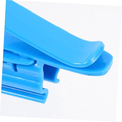6pcs Aquarium Hose Clamp Plastic Clips for Water Pipe Fixing Multi-Functional Accessories for Fish Tank and Aquarium Dosing Pump Tubes - color: Blue