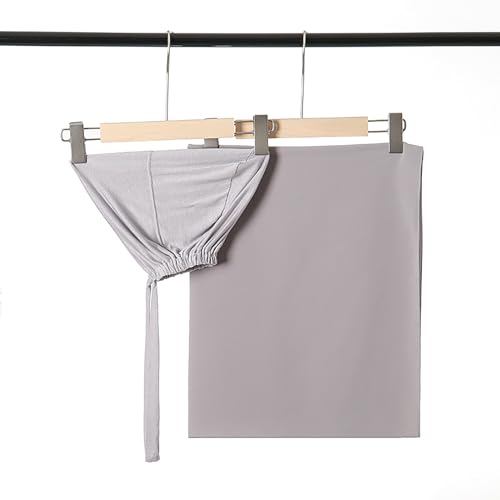 Matched Hijab and Undercap Set, Chiffon Muslim Head Scarf for Women, A Perfectly Decent Combination - color: Light Gray