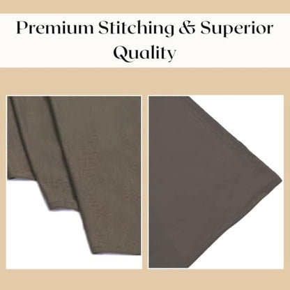 Premium Bamboo Jersey Hijab Scarves -Turban Head Wraps for Women, Fashion Headbands Long Plain Muslim Shawls - color: Brown