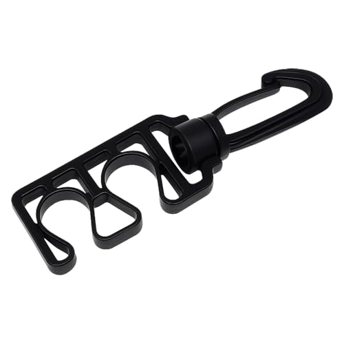 JCS Twin Swivel Hose Plastic Clip – 360° Swivel Dual Hose Retainer, Marine-Grade Plastic – Lightweight Scuba Gear Organizer