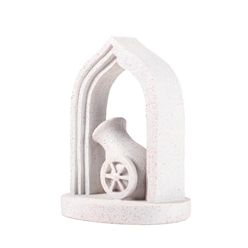 Antique-Style Heavyweight Arch Bookends Made of Durable Resin, These Non-Slip bookends are Perfect for Holding Large Books. an Ideal Gift for Birthdays, Christmas, or Thanksgiving. - color: Ramadan Bookshelf Statue
