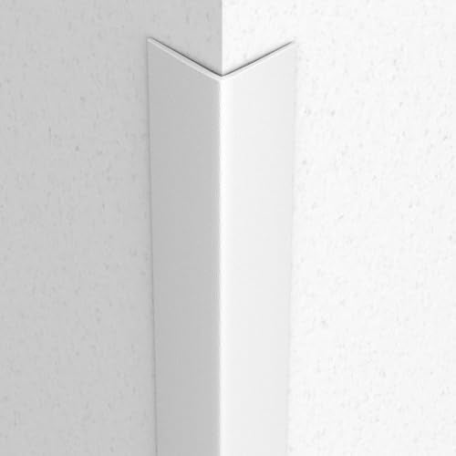 Proflex Wall Corner Protector - White Textured 1-1/2 inch x 48 inch - Pack of 6 - Self Adhesive Corner Guards for Walls Edge Protection – Easy to Apply – No Tools Needed - color: White, size: 1-1/2 x 48 In - (6PCS)