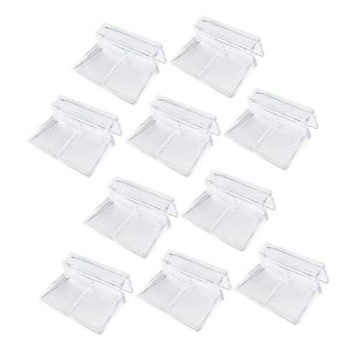 YARNOW 10pcs Betta Tank Stand Fish Tank Accessory Acrylic Bracket Sturdy Support Easy to Install - size: 5.5X5X1.8CM
