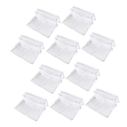 YARNOW 10pcs Betta Tank Stand Fish Tank Accessory Acrylic Bracket Sturdy Support Easy to Install - size: 5.5X5X1.8CM