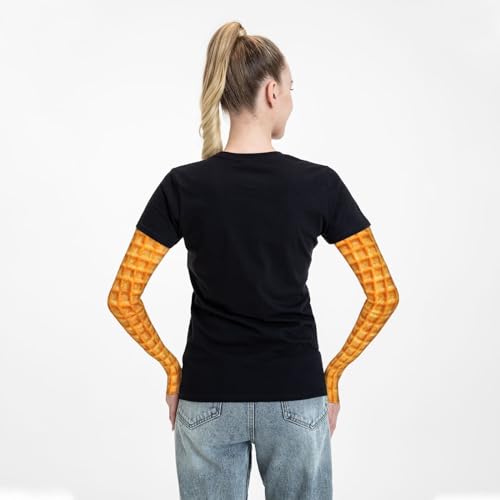 Cooling Arm Sleeves Cover Summer Sun Protection Arm Sleeves For Men Women Baseball Cycling Golf Running - color: Waffles Texture 6