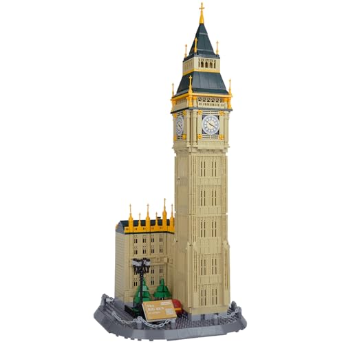 Big Ben London Building Set (1095 Pieces), Architecture Building Blocks Toys, Home Décor Model Gifts for Kids and Adults - color: Big Ben