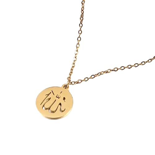 Allah Pendant Necklace - color: Gold, size: 45 cm