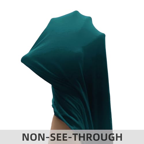 Lina & Lily Pre-sewn Instant Slip-on Modal Jersey Hijab Head Scarf Wrap for Muslim Women - color: Dark Teal