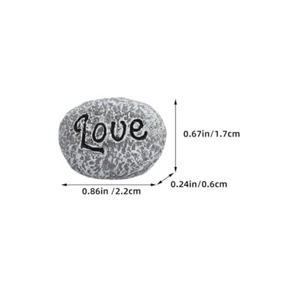 Yardwe 10pcs Resin Mini Decorative Pebbles Garden Rocks for Aquarium Landscape Stones Outdoor Plant Pot Gravel Fish Tank Accessories