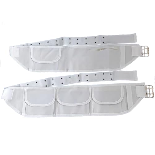 OMEZMART Ihram Belt for Hajj and Umrah - Adjustable Size with Front Pockets and Zippered Compartments (Belt)