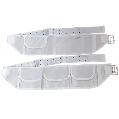 OMEZMART Ihram Belt for Hajj and Umrah - Adjustable Size with Front Pockets and Zippered Compartments (Belt)