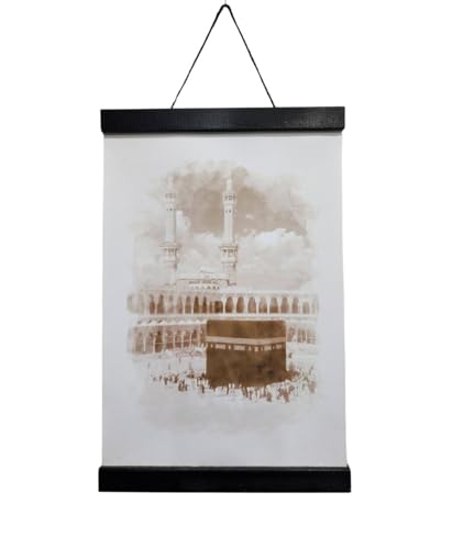 Islam Decor Wall Hanging Tapestry AMN-441 Al-Kaaba Drawing Picture Room Office Decorative Poster Religious Ornament Muslim Eid Ramadan Gift (Al- Kaaba 2, Small) - color: Al- Kaaba 2, size: 12"L x 8"W