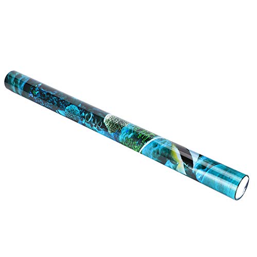 Background Poster Decorative Sea World Paintings PVC Sticker Landscape for Aquarium Fish Tank (61 * 30cm) - size: 61*30cm