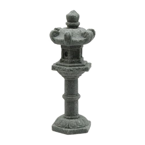 5Pcs Miniature Stone Japanese Lantern Pagoda Figurines | 1.77" To 2.6", Asian Decor, Fish Tank Aquarium Ornament, For Lovers Of Zen Culture, For Meditation Mini Zen Garden, Sand Box