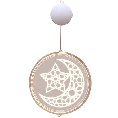 Star and Moon Light Garlands Ramadan Decorations Hanging Ambient Light High Brightness LED Decorative Moon Star Fairy Light for Wedding Party