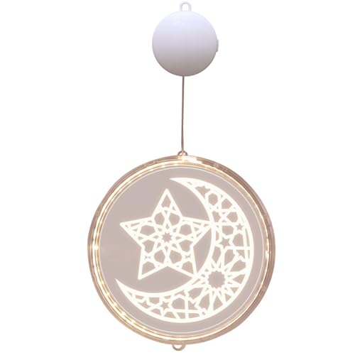 Star and Moon Light Garlands Ramadan Decorations Hanging Ambient Light High Brightness LED Decorative Moon Star Fairy Light for Wedding Party