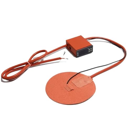 220V Round Silicone Heating Pad Plate 220W 250W 380W with Digital Display Thermostat Temperature Control for Fish Tank - size: 110V_310W