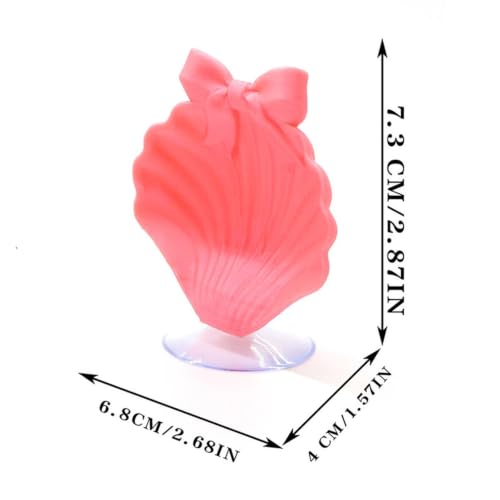 Betta Fish Hammock | Betta Fish Shell Bed, Floating Shell Shaped Suction Cup Pad, for Shrimp Snails Frogs Goldfishes Guppy Koi Reptile Pet Tank Aquariums Area Home - color: Pink
