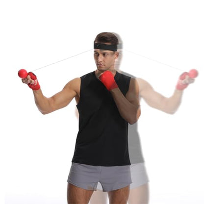 Boxing Training Reflex Ball | Punching Speed Reaction,Boxing Training Reflex Ball and Headband | for Bedroom Travel Dorm Gym Men Women Beginners Teens Professionals - color: four balls 2
