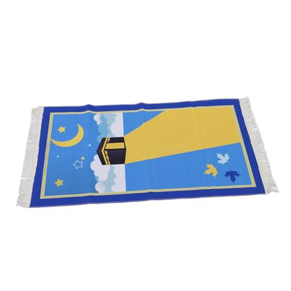 Kids Praying Rug, Soft Cotton Comfortable Prayer Mat with Tassels, for Boys and Girls