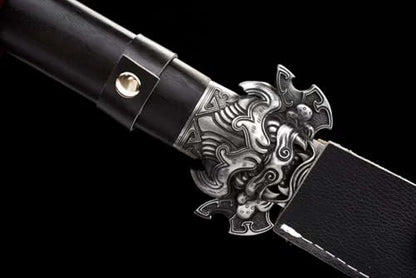 48 Inches Chinese Kung Fu Treasured Sword Dao Carbon Steel Sharp Knight Broadsword Machete