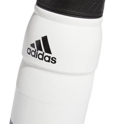 adidas 750 ML (28 oz) Stadium Refillable Plastic Sport Water Bottle - color: White/Black