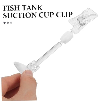6pcs Reusable Fish Tank Feeding Clamps for Aquarium Accessories Stable Hold for Fish Tanks Versatile Use Home Office and Restaurant