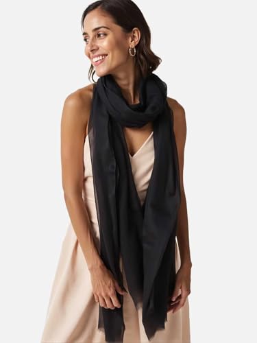 XuoAz Women Cotton Blend Scarf Lightweight Large Linen Shawl Scarves Head Scarf Summer Beach Travel Wrap - color: Black09