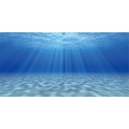 AWERT 24x16 inches Undersea Theme Ocean Floor Aquarium Background Fish Tank Background Polyester Background - size: 24 x 16 inches