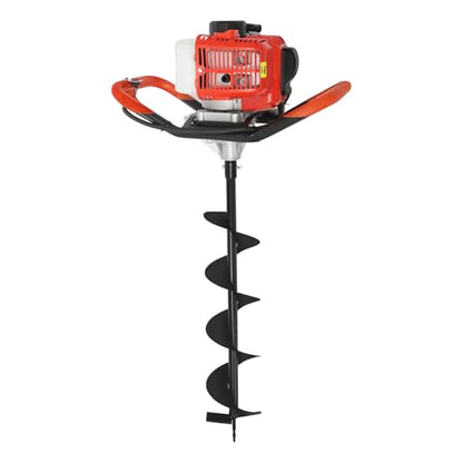 Auger Post Hole Digger, Gas Powered Earth Post Hole Digger Post Holes Earth Digger Petrol Drill Borer Bulb Planting Drill Fence Hole Maker Machine (52CC 2.3HP 1.7KW(EPA-Certified)) - size: 52CC 2.3HP 1.7KW(EPA-certified)