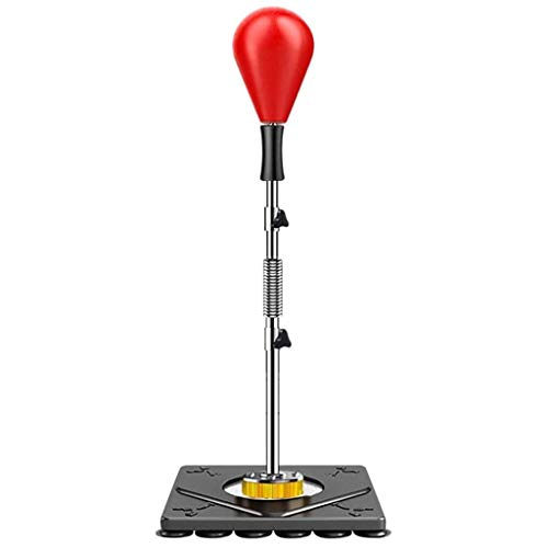 Freestanding Boxing Speed Punching Bag Reflex Bag, Adjustable Height for Adults and Child Packing Punching Ball, Fitness Training Equipment Household Tumbler-Rot - color: Rot