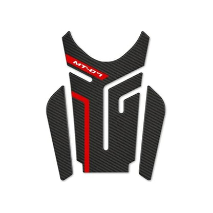 Tank Sticker Traction Pad Motorcycle Anti Slip Fuel Oil Tank Pad Fish Bone Heat Insulation Anti Scratch Protector Sticker Pads for MT-07 MT07 2021 - color: Red