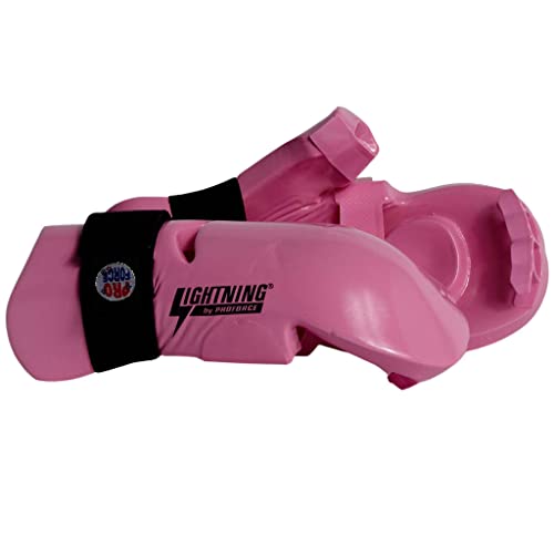 ProForce Lightning Punches Karate/Martial Arts Sparring Gloves - color: Pink, size: Large