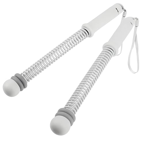 Cordless Battle Rope with Adjustable Resistance Springs, Ropeless Weighted Workout Stick for Strength Training and Cardio Fitness, Home Gym Exercise Equipment - color: Gray