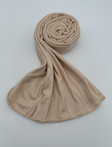 Premium Jersey Hijab Scarf for Women - Muslim Head Scarf - color: Buttercream