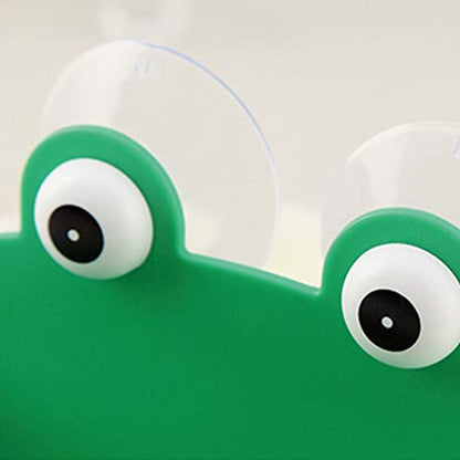 Frogs Shaped Soap Dish Holder with Suction Cups Kitchen Bathroom Soapbox for Case Household Accessory Planter Desktop Decoration