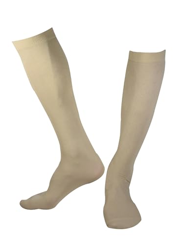 Beige Islamic Islam Socks For Modest Muslim Women Woman's Hijab Hejab Abaya Hijab Veil Stretch Leg Foot Cover Covers Extensions Winter Warm Warmer Knit Cozy Socks Gifts جورب اسلامى حريمي