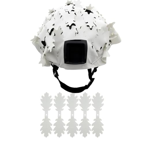 Tactical Helmet Cover Breathable Mesh Camo Camouflage Helmet Cover Great for Tactical Military Gear Combat Fast Helmet - color: WH
