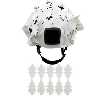 Tactical Helmet Cover Breathable Mesh Camo Camouflage Helmet Cover Great for Tactical Military Gear Combat Fast Helmet - color: WH