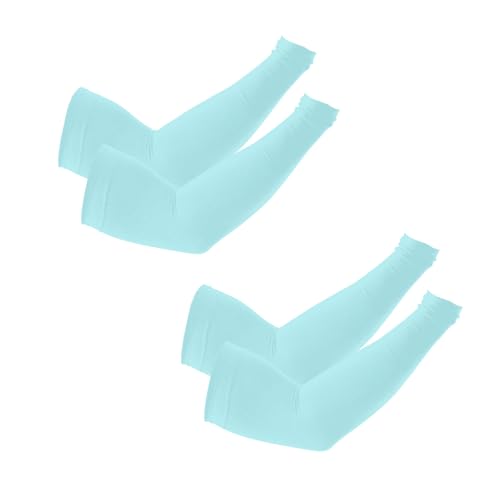 PFFY UV Protection Cooling Arm Sleeves for Men and Women UPF 50 Sun Sleeve - color: 2 Pairs Skyblue