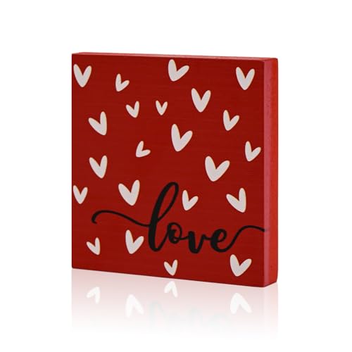 Smile Valentine's Day Love Heart Wooden Decor Ornament - style: Love Heart