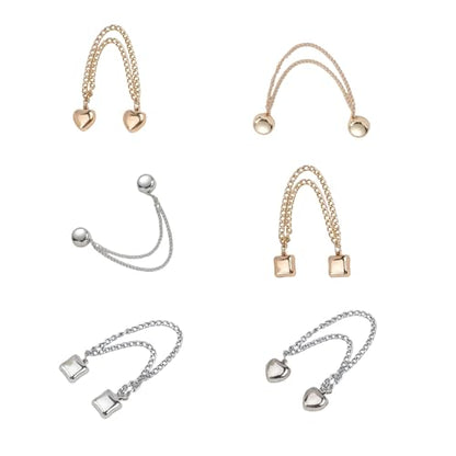 Multifunctional Clothing Clips Hijab Magnets with Chain Shawl Clips Accessories Hijab Magnets Strong Small - size: square 3