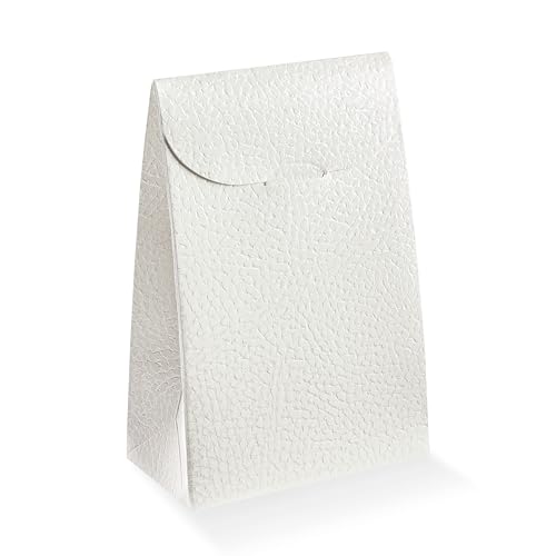 Boxes Craftory Pack of 20 Party Favor Boxes (3.54 x 1.77 x 5.11 inch) - Ideal for Wedding, Anniversary and Bridal Shower - White Leather - color: White Leather, size: 3.54" x 1.77" x 5.11"