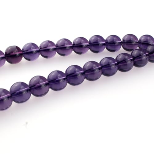 Muslims Islamic Dhikr 33 Tasbeeh Tasbih Prayer Beads, Purple Glass Beads with Tassel
