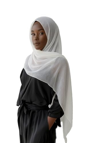 Stylish Premium Modal Viscose Hijabs for Women - color: White