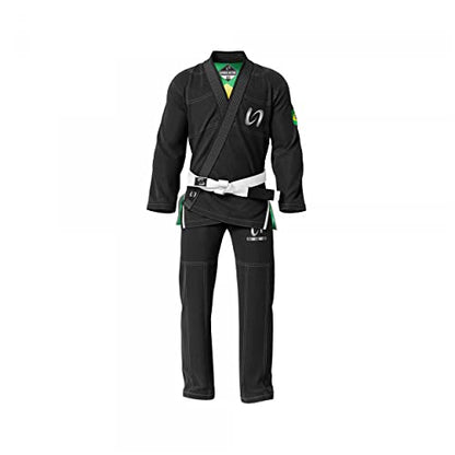 Ultimate - Brazilian Jiu Jitsu Gi - Inner Sublimation of Brazil Flag - size: A2