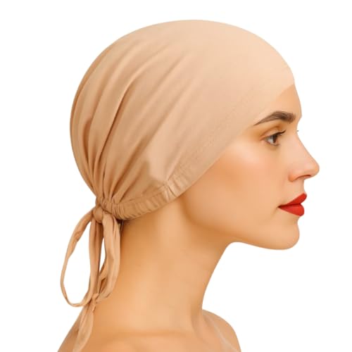 The Grip Cap Non-Slip Hijab Undercap for Women (Tan, White, Beige & Nude) - color: Nude