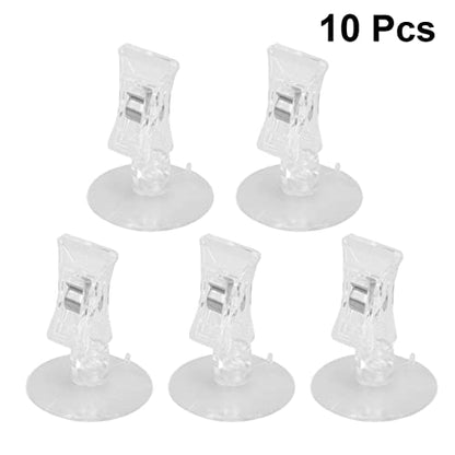 BESPORTBLE Aquarium Tool 10pcs Fish Tank Suction Cup Feeding Clips Easy Install/uninstall Feeding Accessory